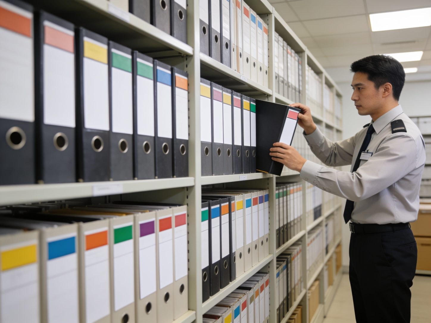 Indexed evidence file of documents required for a UAE statutory audit