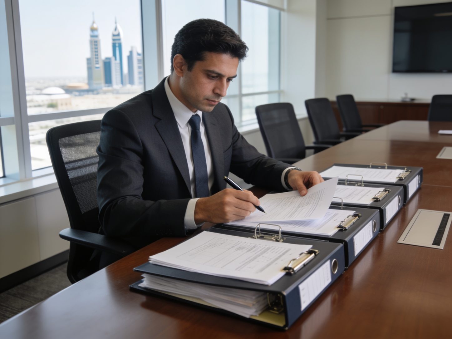 Certifying body verifying an ICV template against audited financials in the UAE