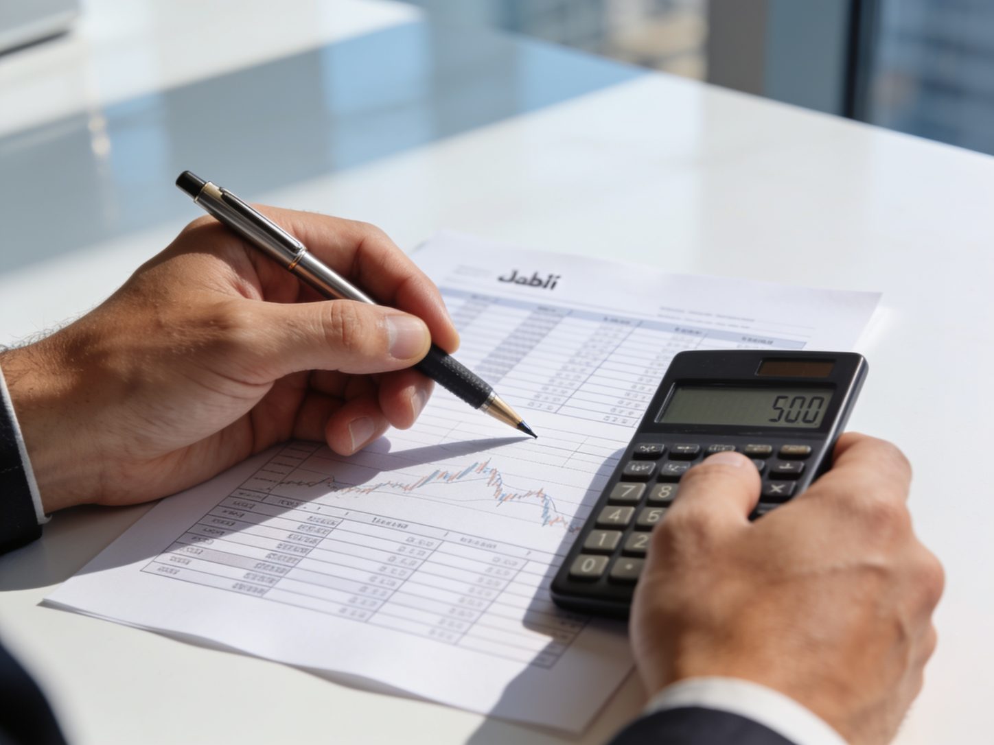 Tax computation working from accounting profit to UAE taxable income