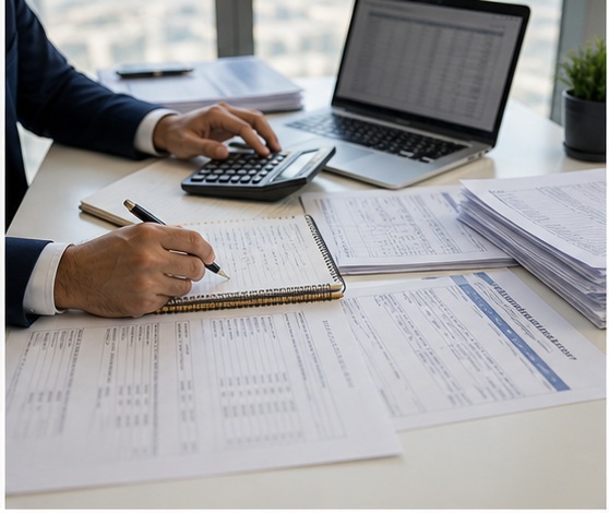 Generated Accounting & Bookkeeping Services in Dubai, UAE visual for organize daily bookkeeping with UAE business documents and compliance planning