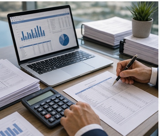Generated Corporate Tax Filing in Dubai, UAE visual for prepare tax return working papers with UAE business documents and compliance planning