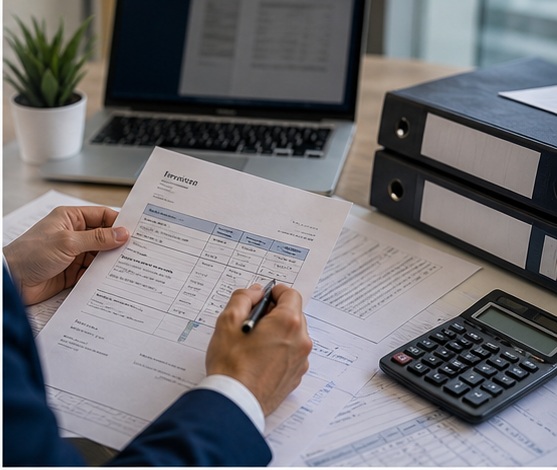 Generated VAT Refund Support in Dubai, UAE visual for check invoices and input vat evidence with UAE business documents and compliance planning